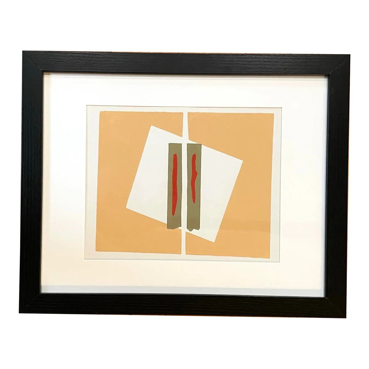 Barbara Beck, 1969 Screenprint, 15.5 x 12.5 Inches, Framed