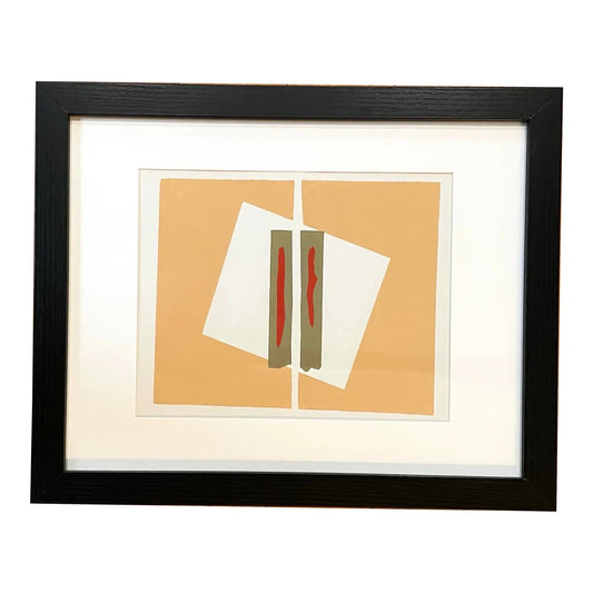 Barbara Beck, 1969 Screenprint, 15.5 x 12.5 Inches, Framed