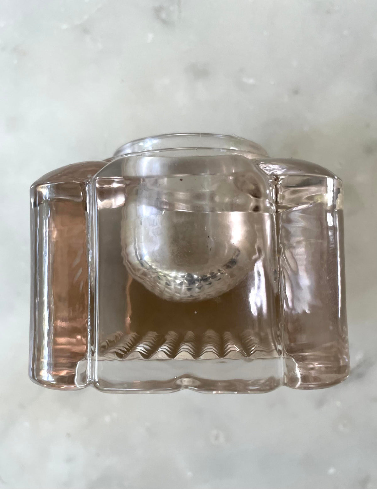 Late 19th Century Inkwell Glass Holder