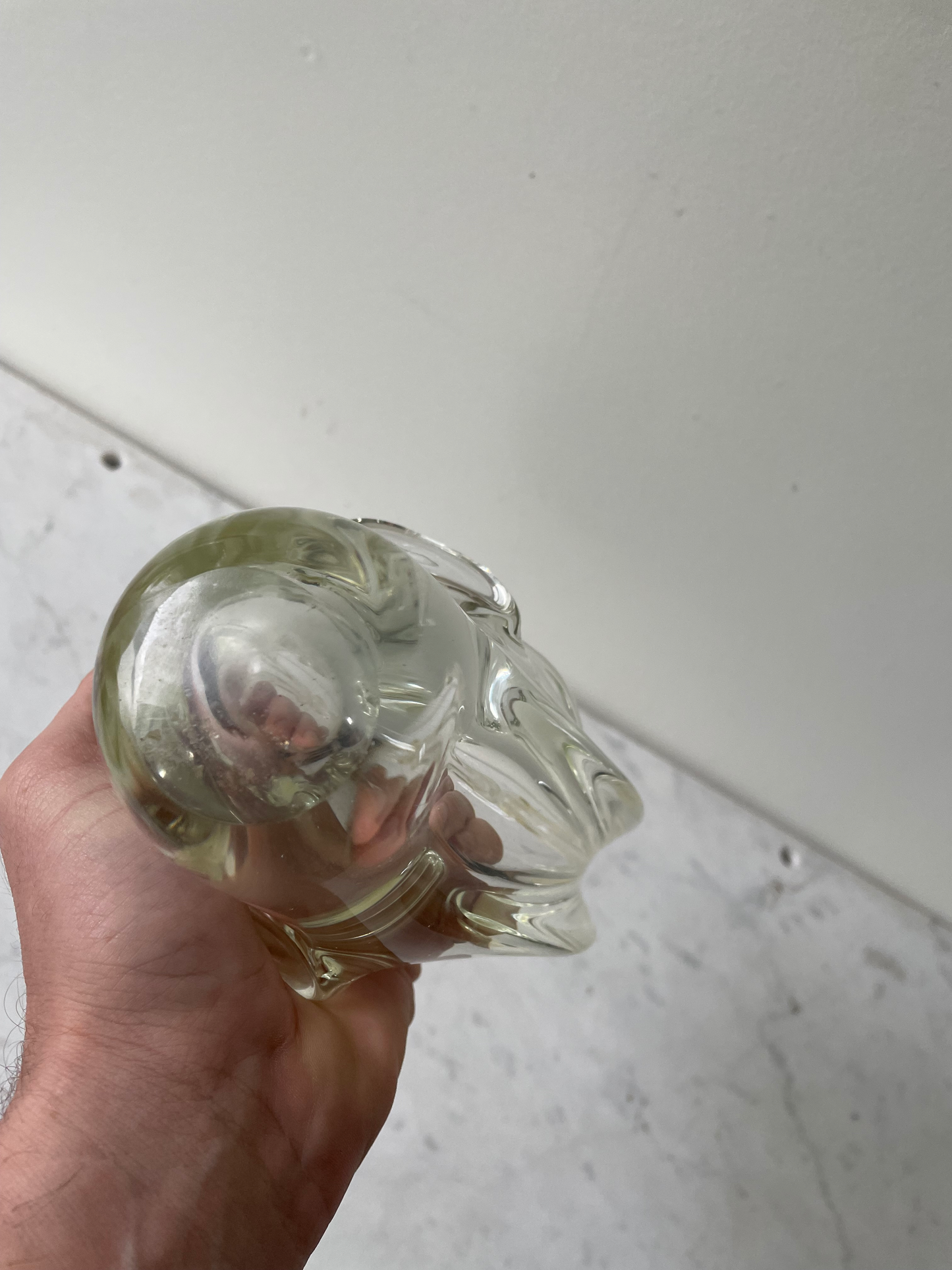 Cenicero de cristal de Murano vintage de mediados de siglo