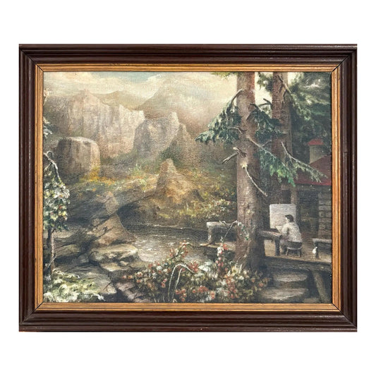 Lovely Landscape Painting Oil on Canvas Panel