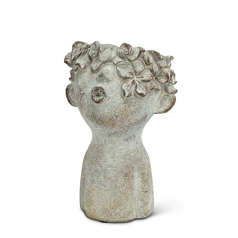 Abbott - Cement Kissing Face Planter: Large (10"H)