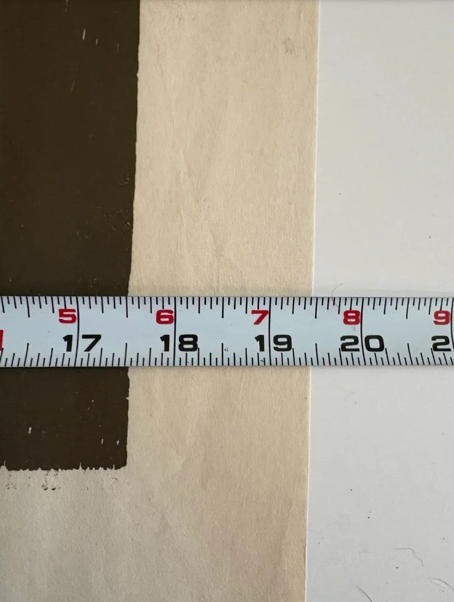 Barbara Beck 1970s Black and Brown Woodblock Print on Paper