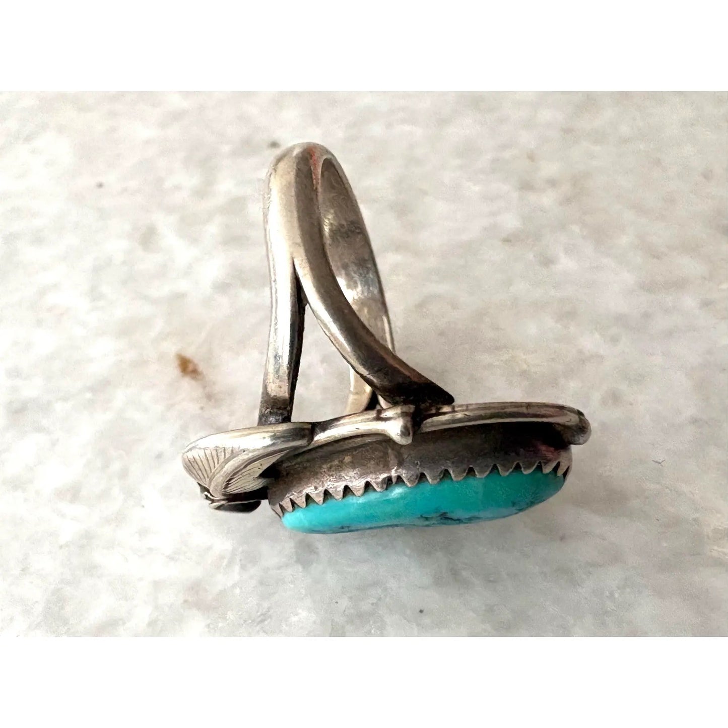 Vintage Sterling Silver and Turquoise Ring