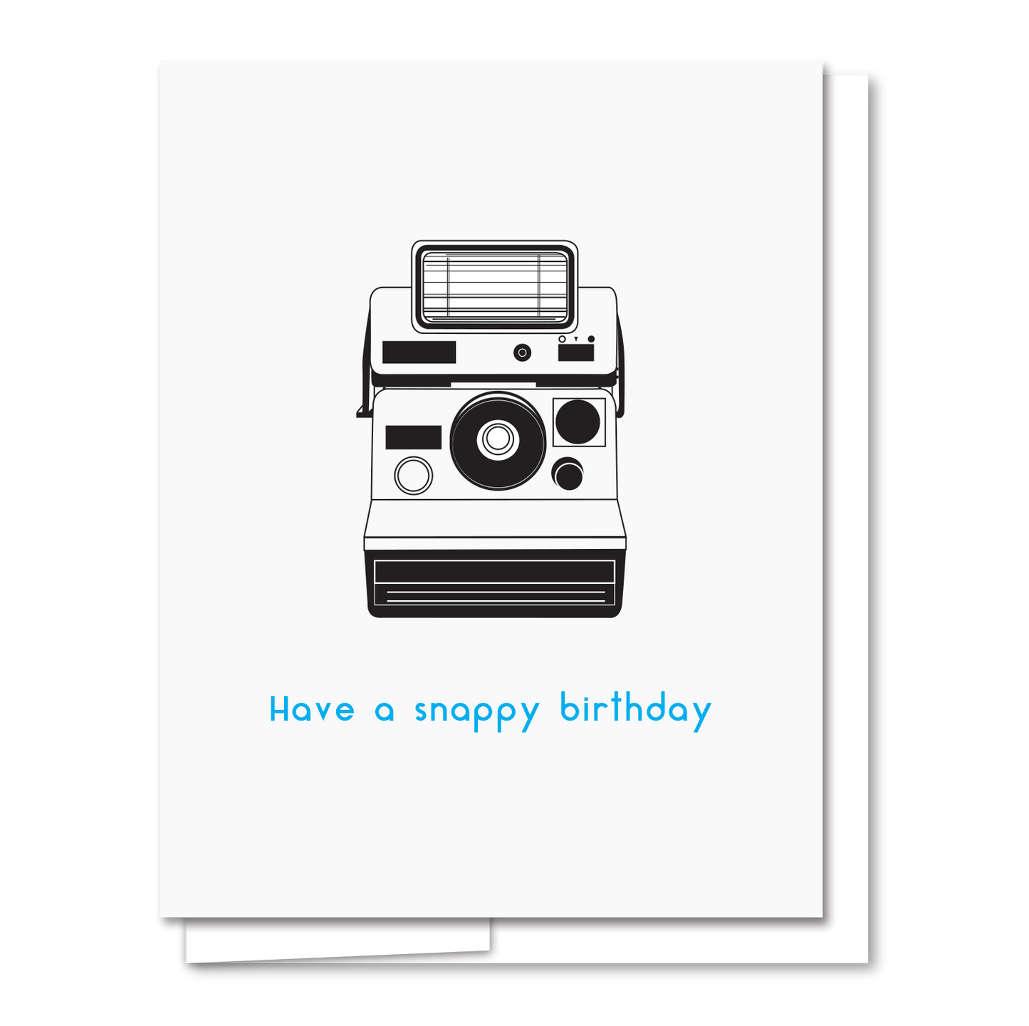 AQBF - Camera Birthday - Letterpress Birthday Card