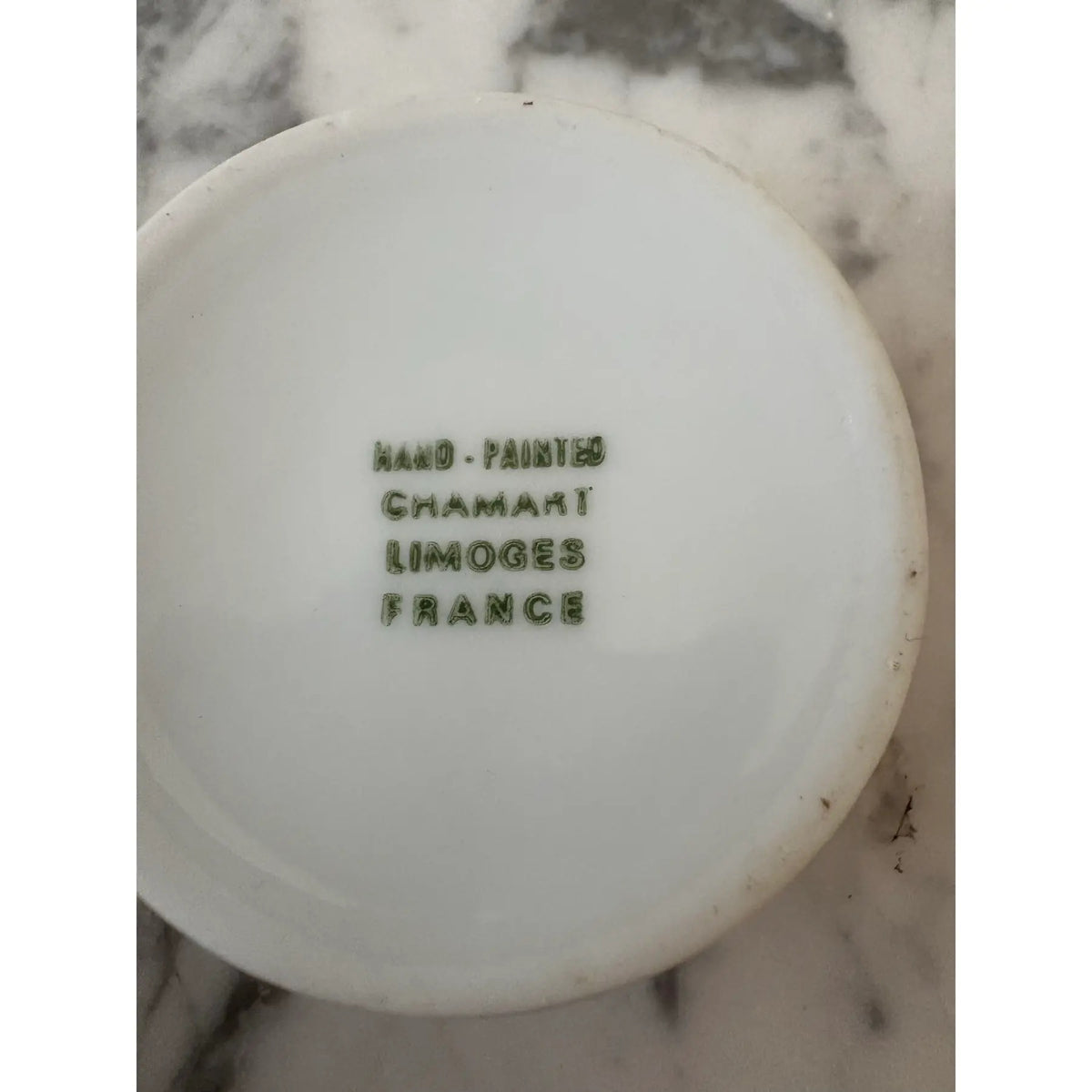 Limoges France Hand-painted Porcelain Pill Box