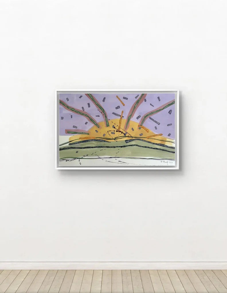 Barbara Beck 2002 Abstract Landscape Painting on Paper