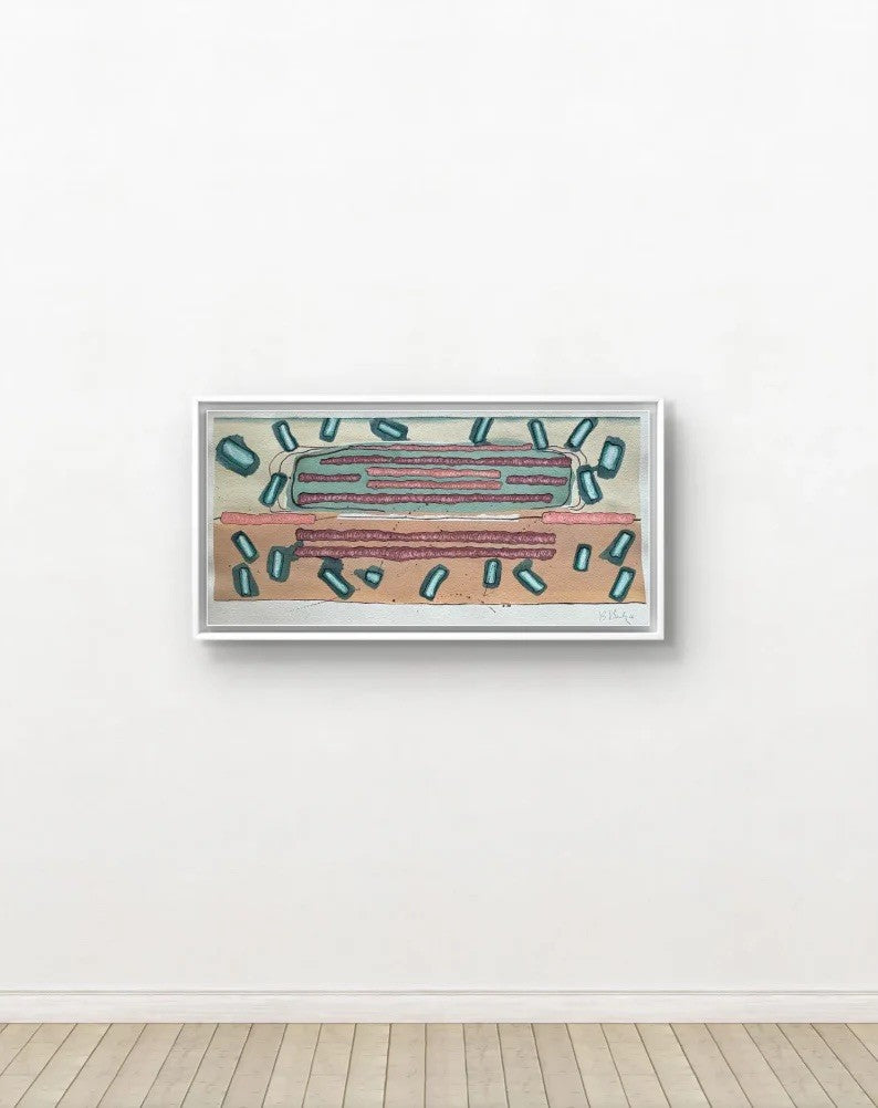 Barbara Beck 2006 Abstract Watercolor Painting on Paper