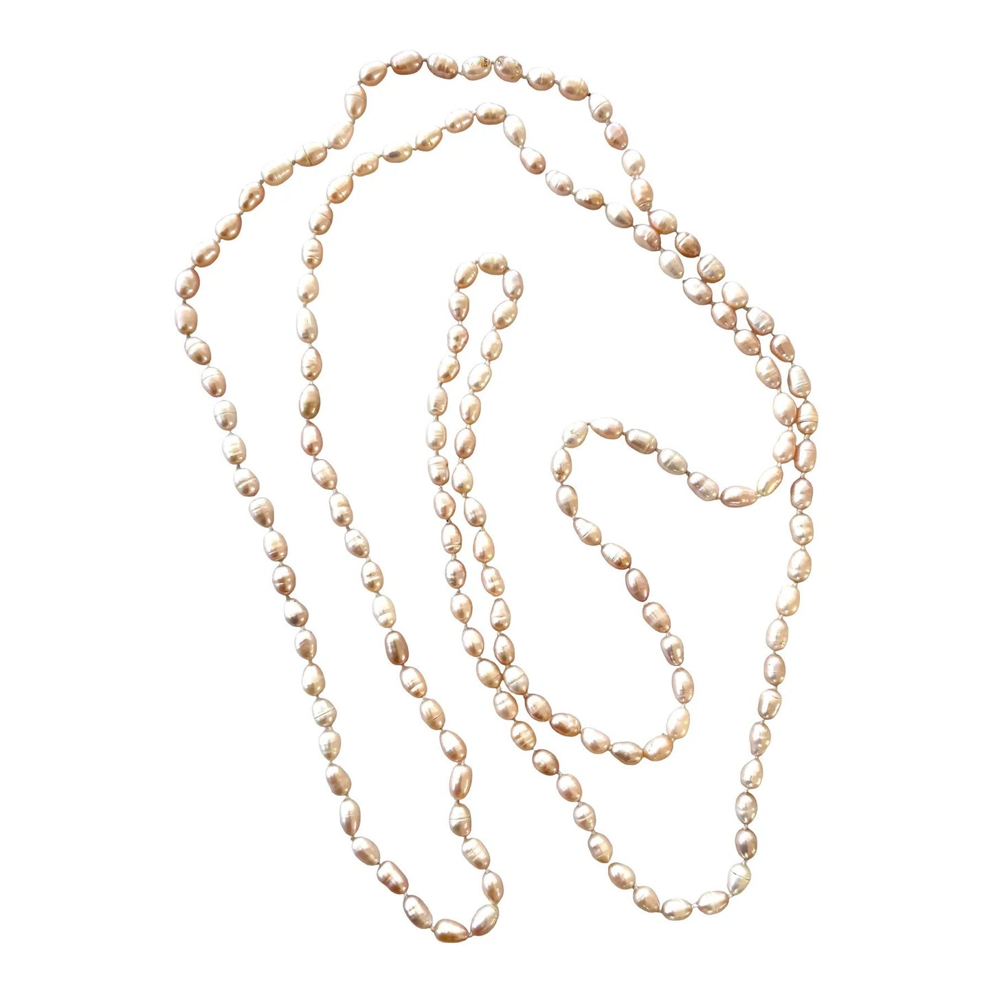 Long Strand Fresh Water Pearl Necklace
