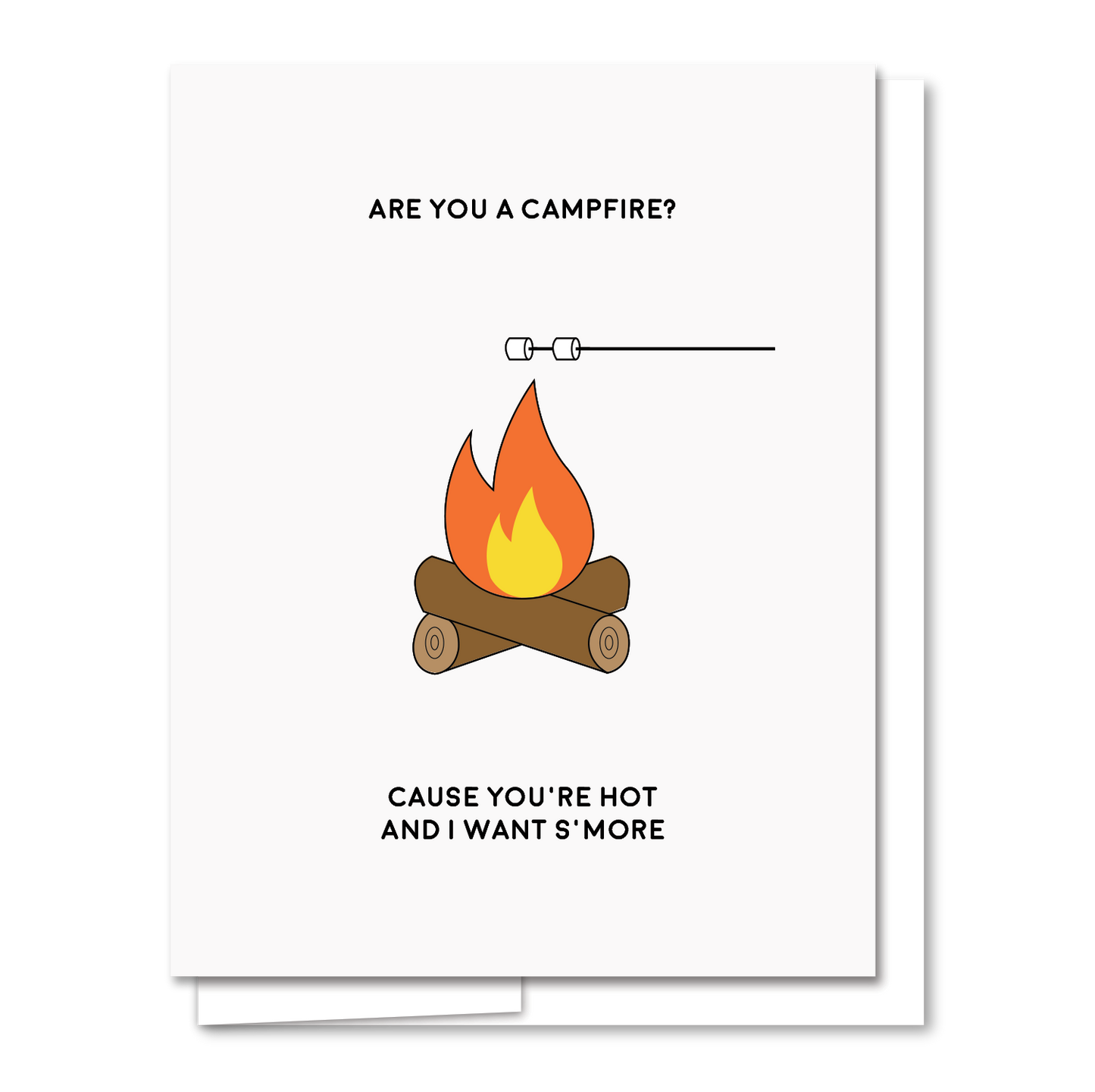 AQBF - Campfire - Letterpress Funny Love Card