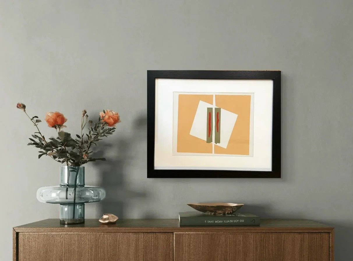 Barbara Beck 1969 Framed and Matted Woodblock Print, Edition of 20