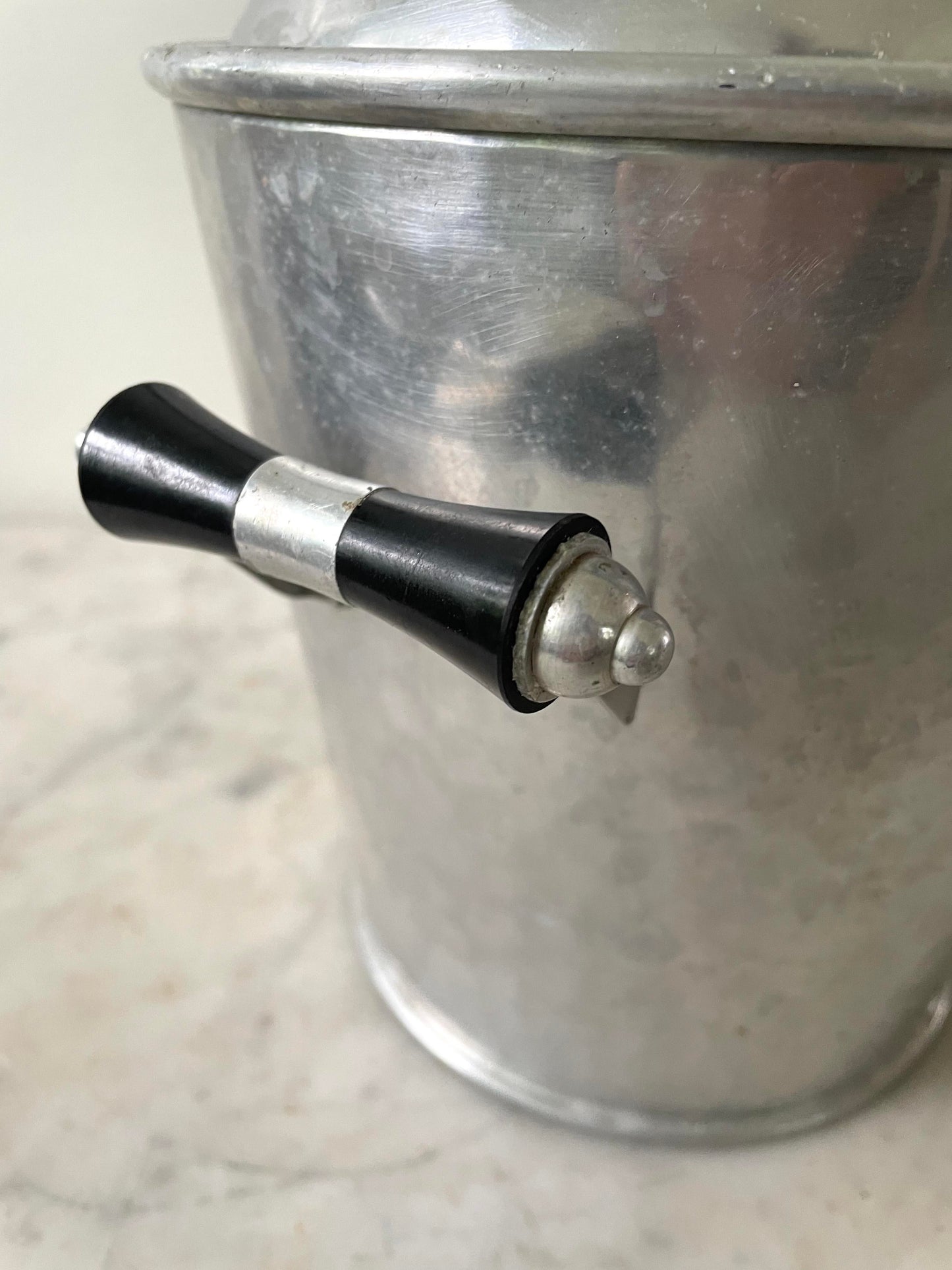 Vintage Aluminum Ice Bucket, Made in Spain