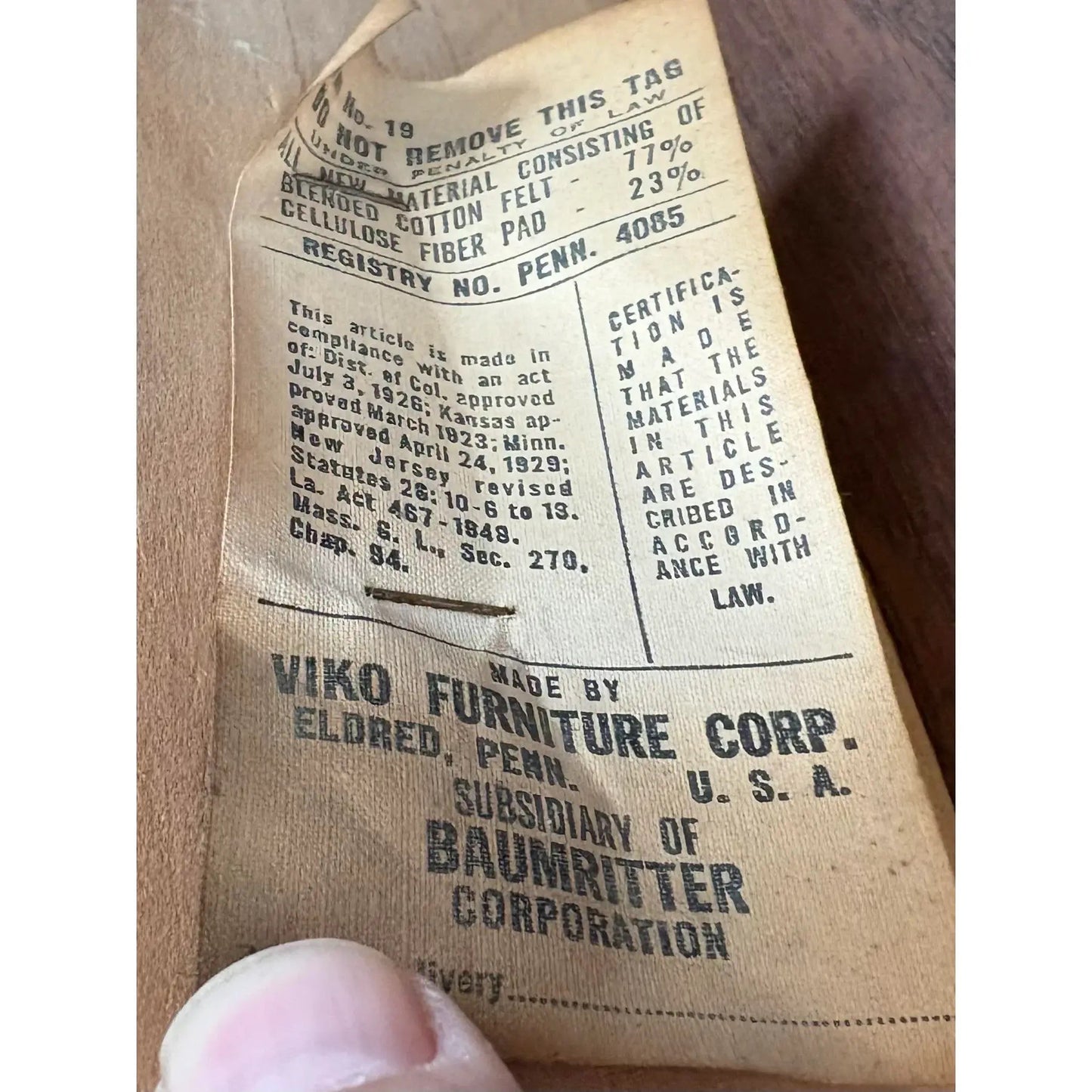 1950s Viko Baumritter Automatic Swivel Chair