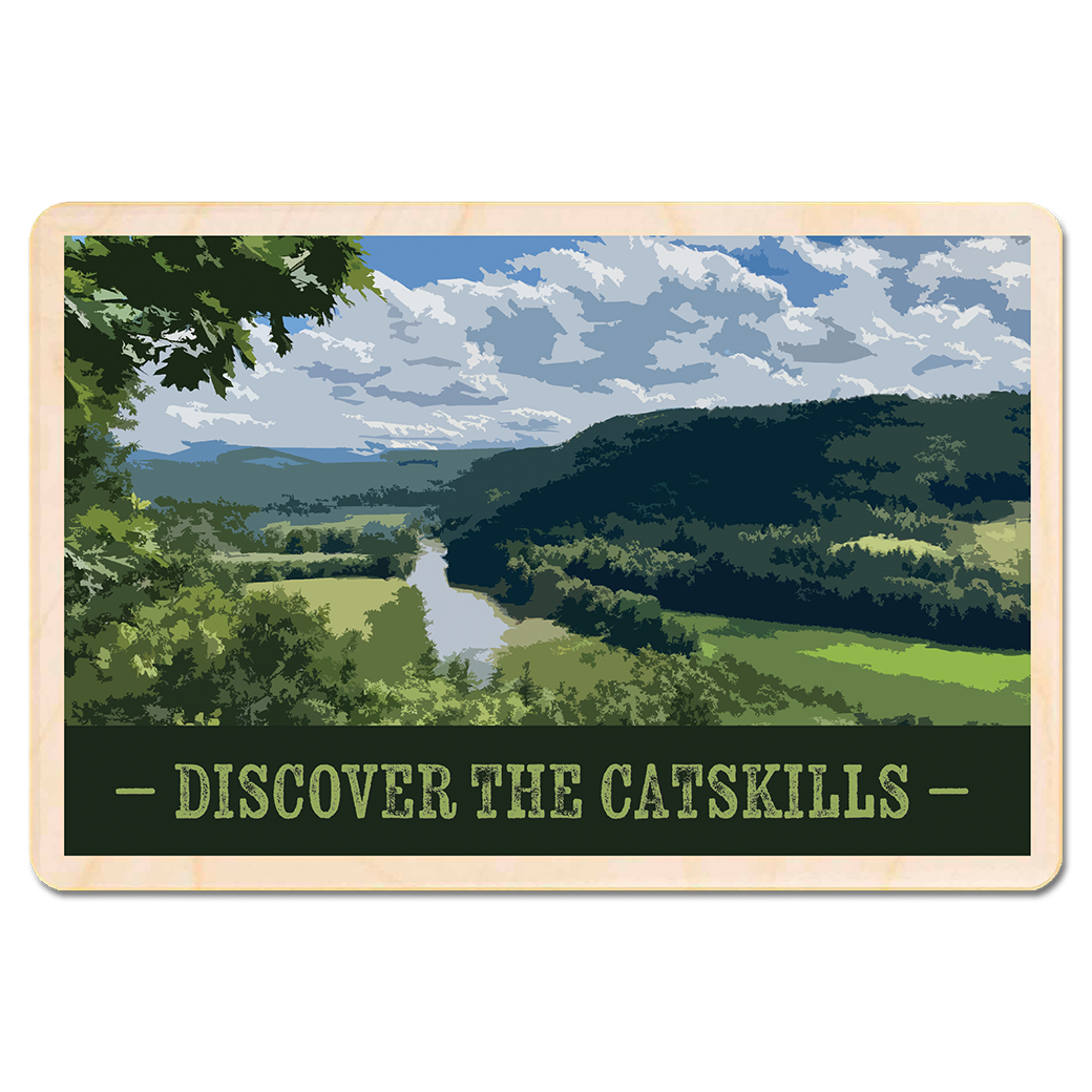 Postales de madera a medida de Catskills