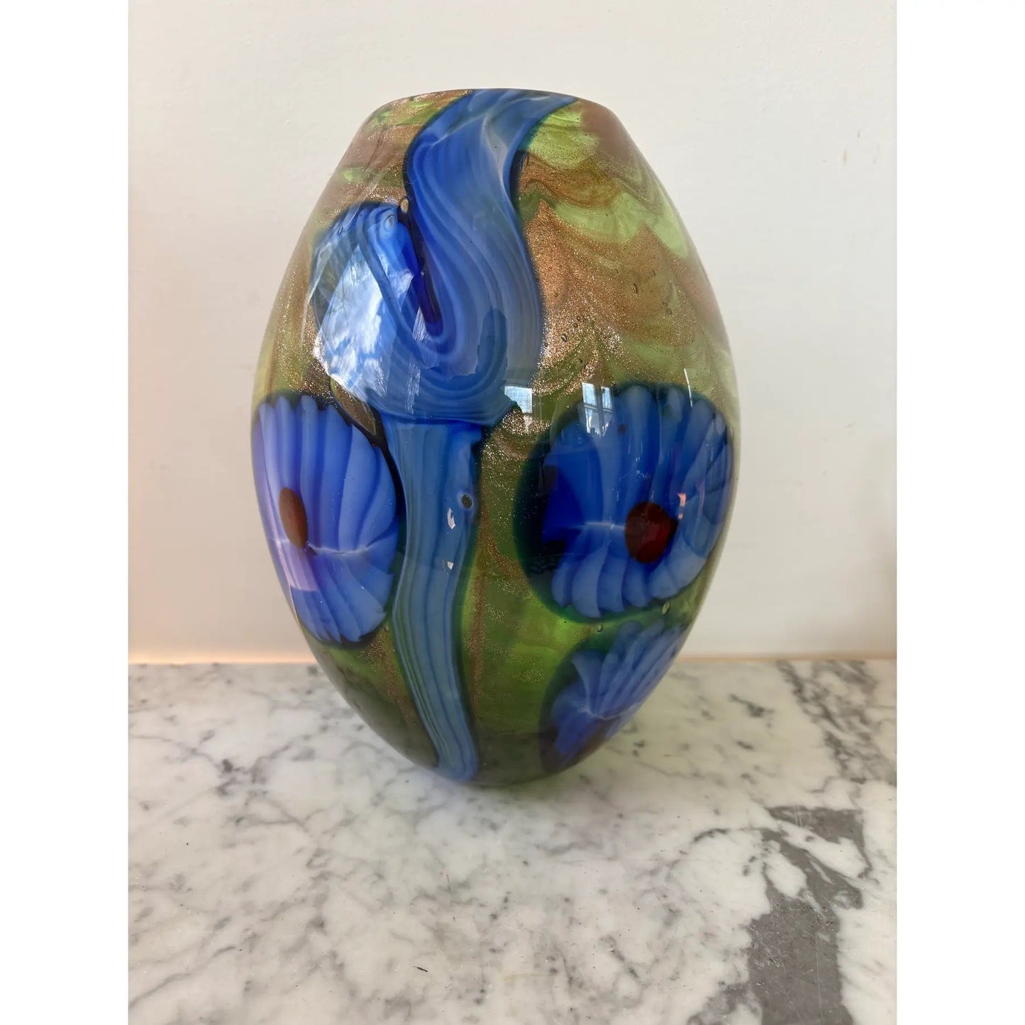 Vintage Art Glass Large Vase