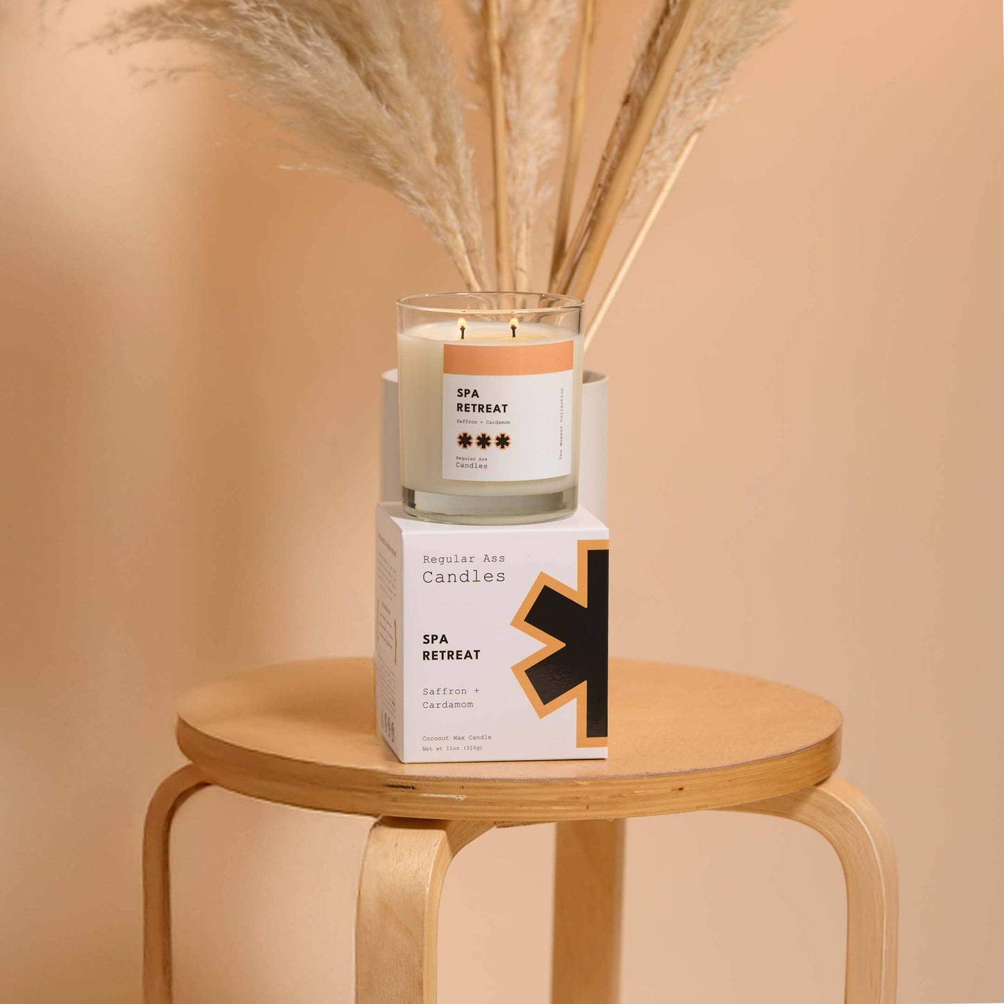 Spa Retreat, Azafrán + Cardamomo Vela de Lujo 312g