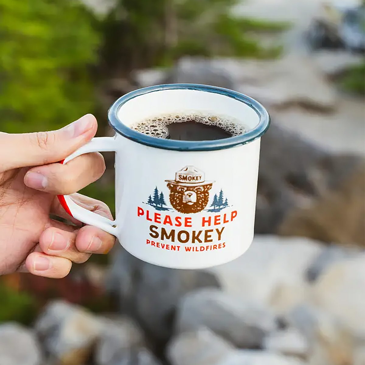 Landmark Project - Please Help Smokey Enamelware Mug