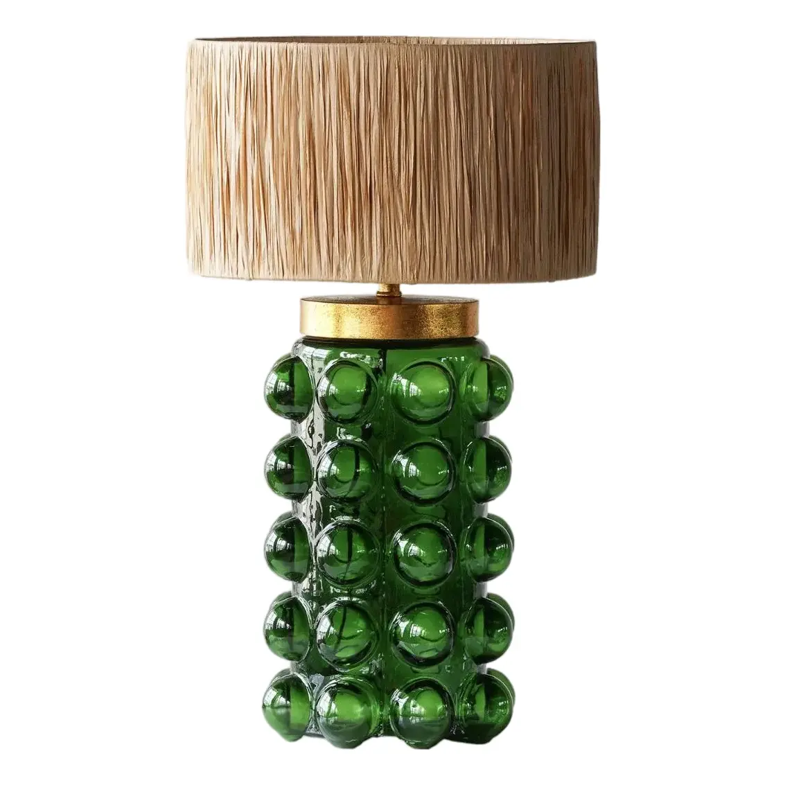 Emerald Green Glass Bubble Lamp by Matthew Izzo Home