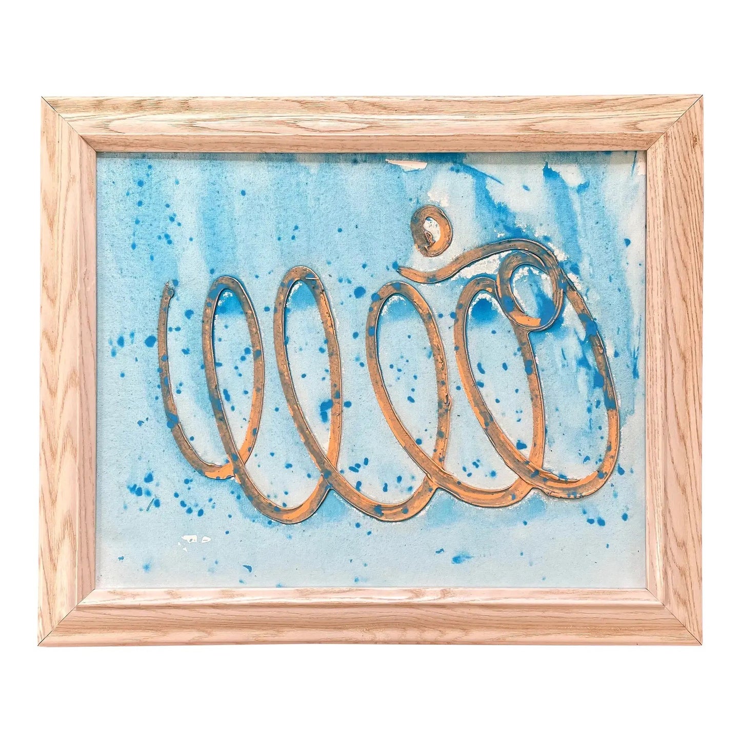 Matthew Izzo Framed Abstract Painting - Acrylic Paint on Canvas (2021)