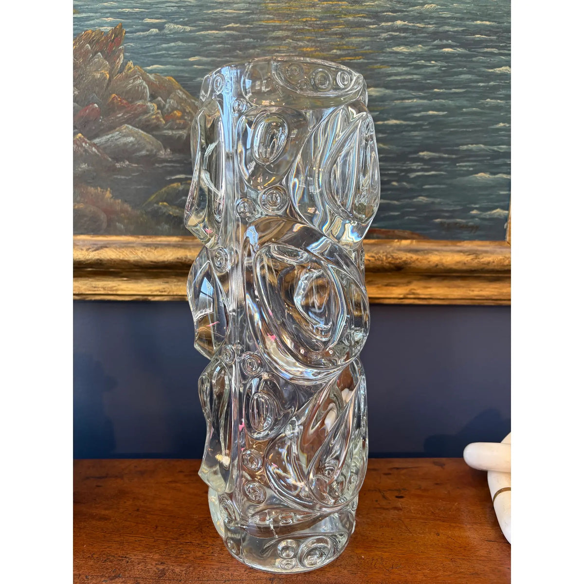 Abstract Glass Vase by Frantisek Peceny for Sklo Union, Czech Rep. 1970s