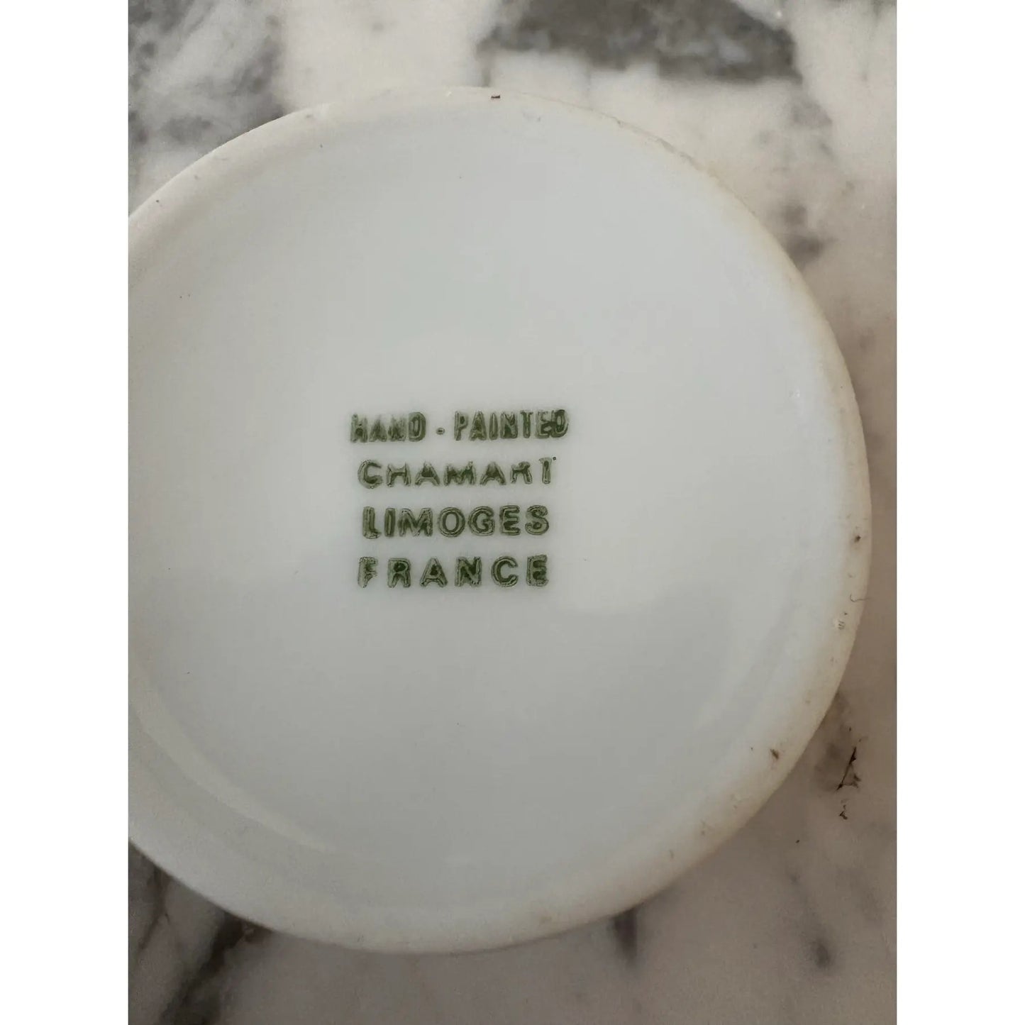 Limoges France Hand-painted Porcelain Pill Box