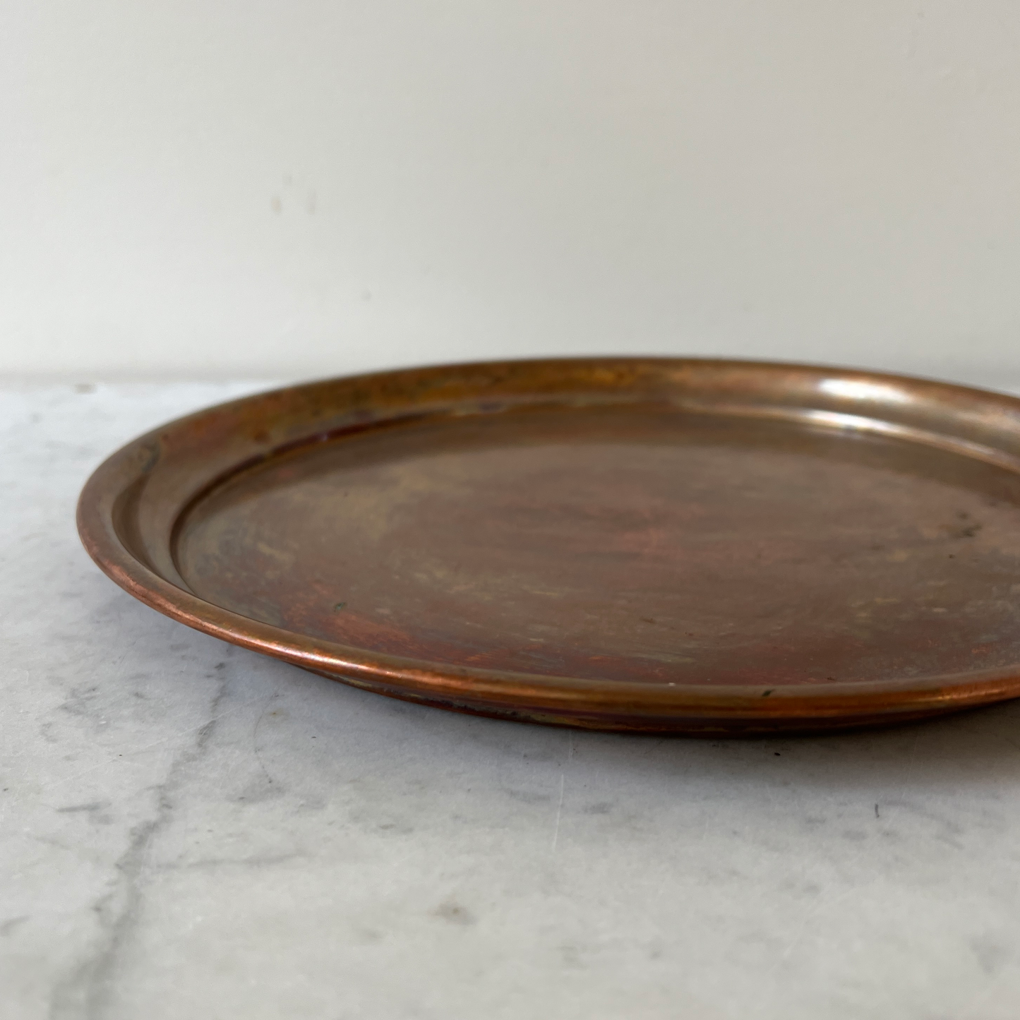Early 20th Century Hand-Forged Decorative Copper Tray