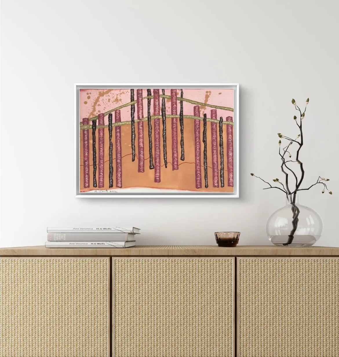 Barbara Beck 2002 Acuarela abstracta sobre papel