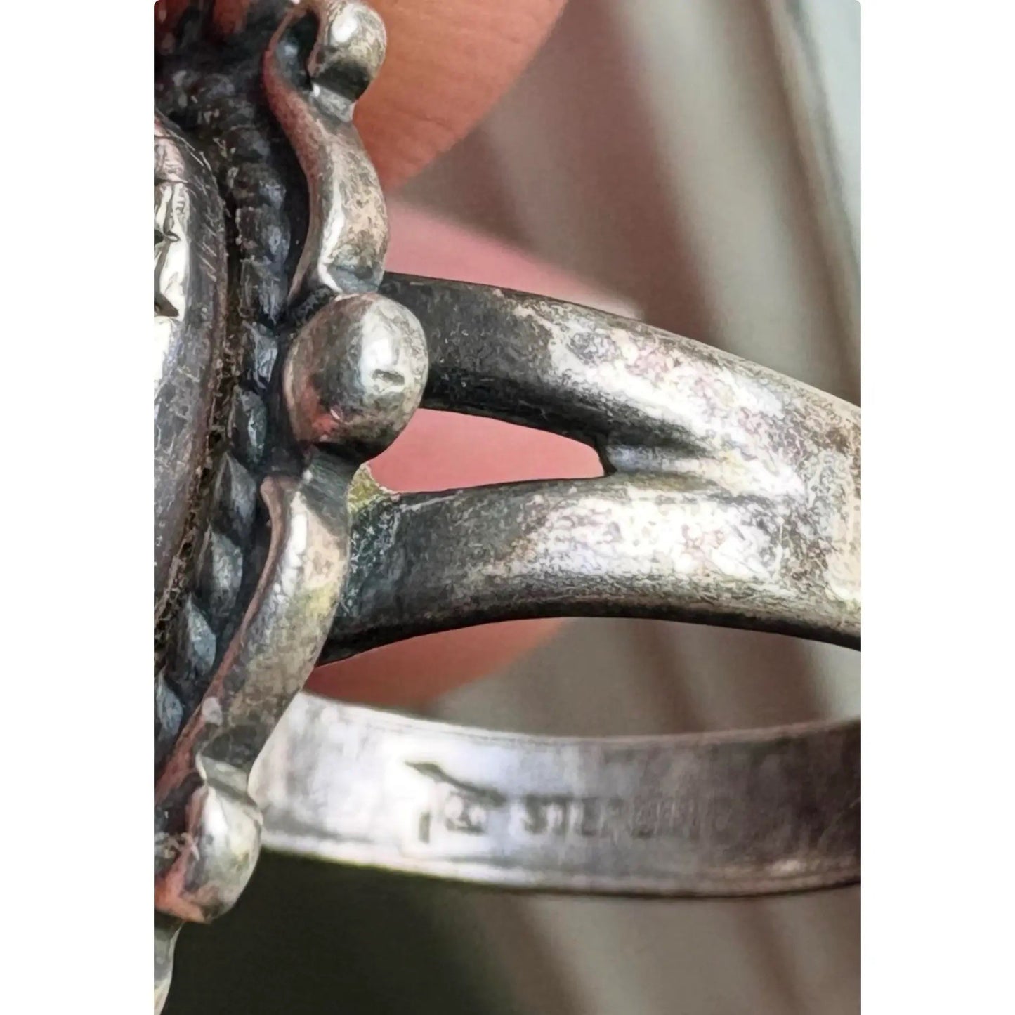 Vintage Navajo Turquoise Sterling Silver Ring