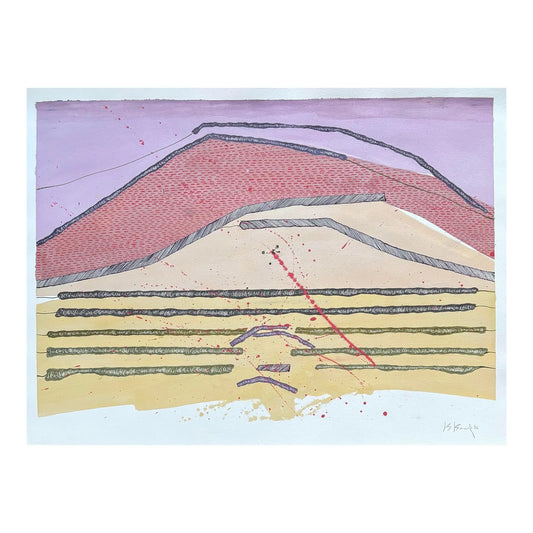 Barbara Beck 2006 Abstract Watercolor Painting on Paper - Signed/Dated