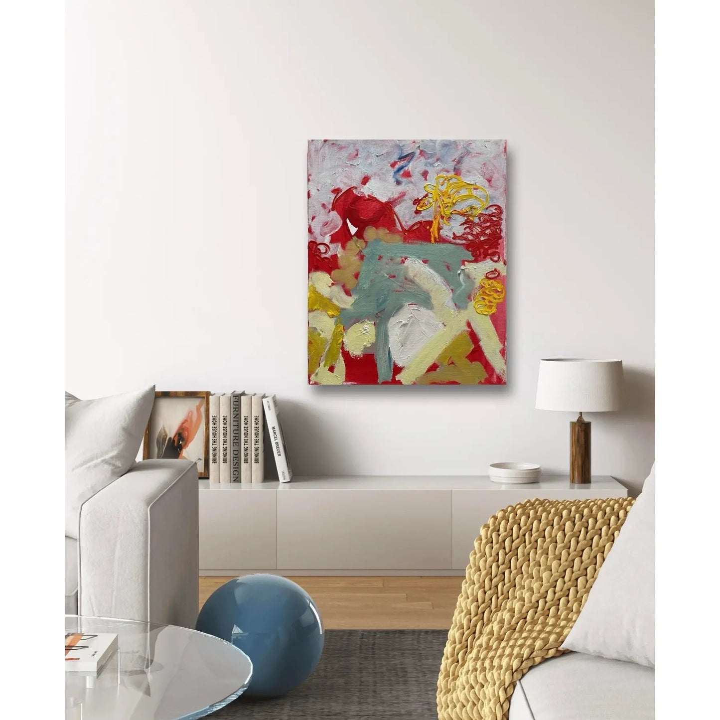 Matthew Izzo Abstract Oil Painting on Canvas 16" X 20"