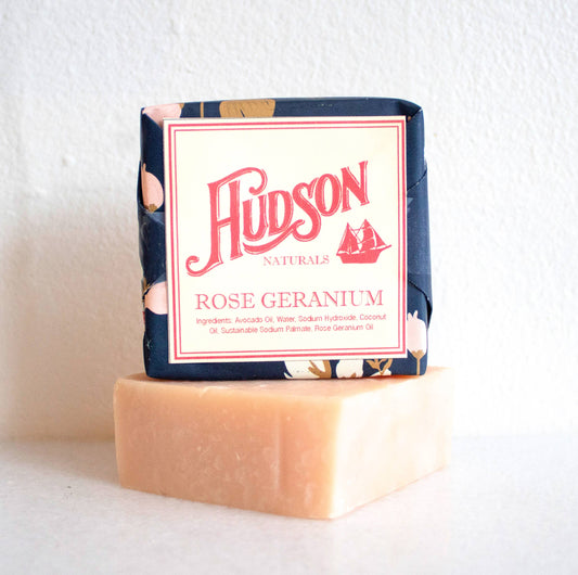 Hudson Naturals - Jabón de geranio rosado