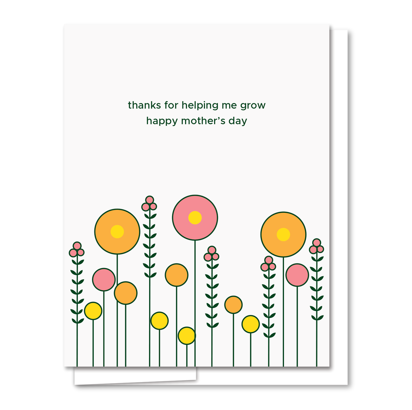 AQBF - Amapolas Mamá - Tarjeta de felicitación del Día de la Madre en Letterpress