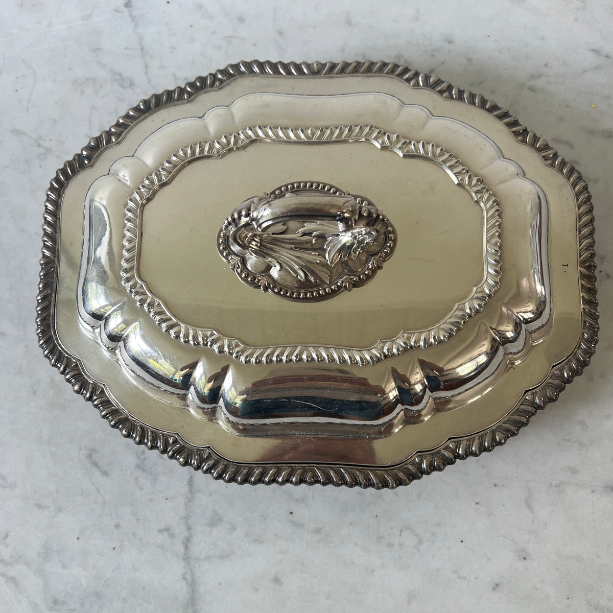 Vintage Silverplated Serving Dish With Lid-2 Pieces