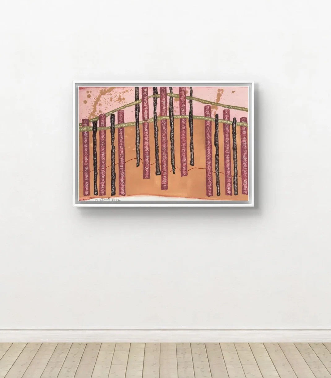 Barbara Beck 2002 Acuarela abstracta sobre papel