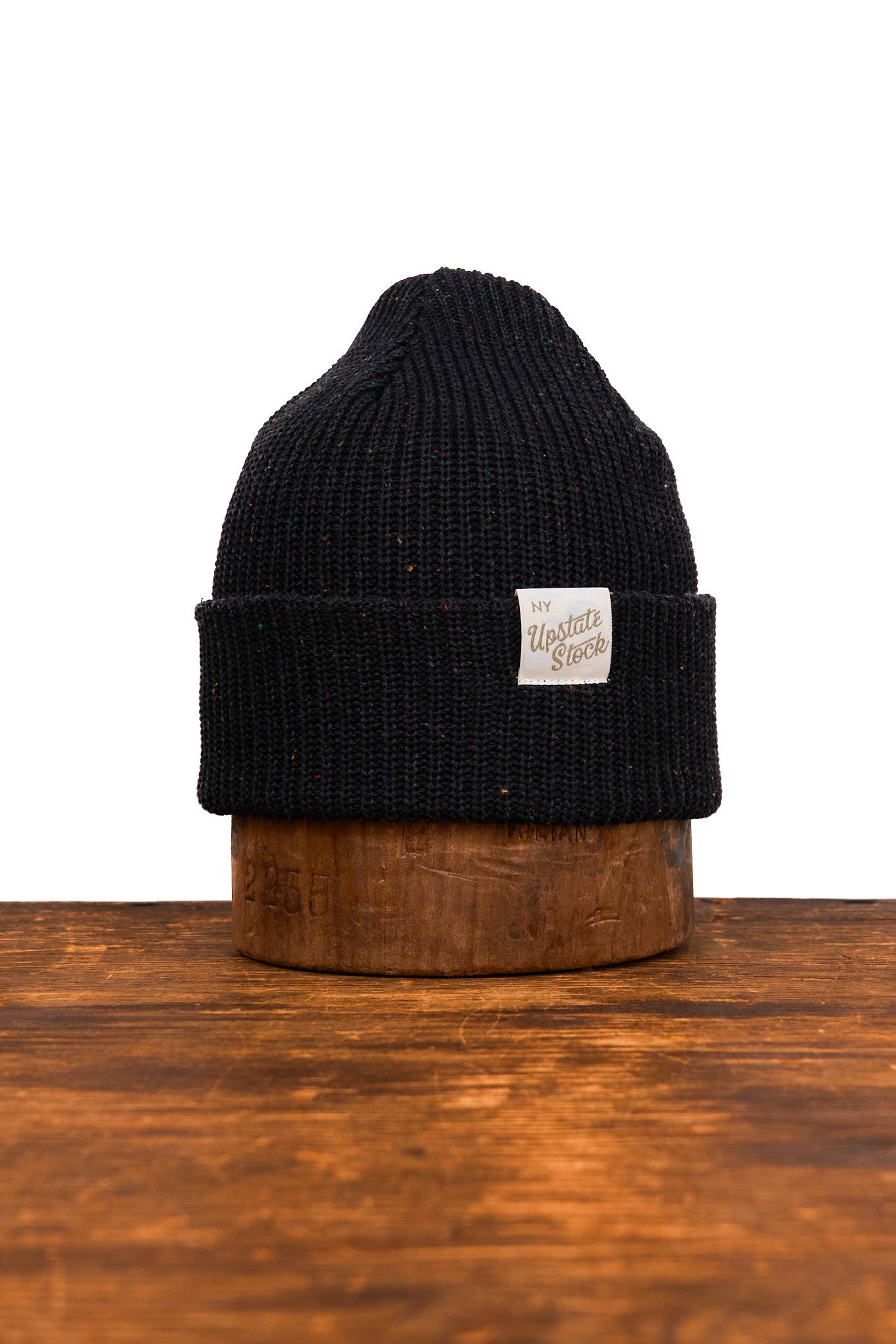 Upstate Stock - Watchcap Blackout Super Fine Upcycled Cotton