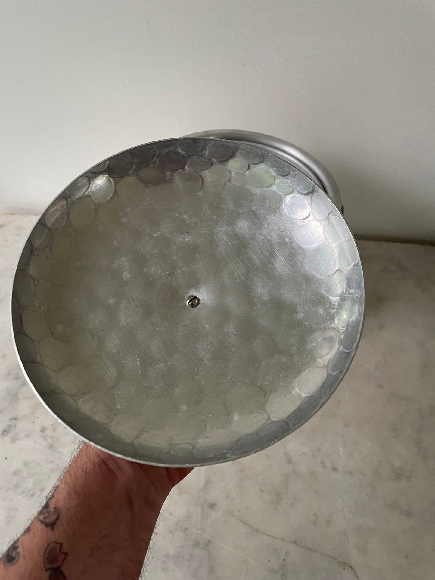 Vintage Aluminum Ice Bucket, Made in Spain
