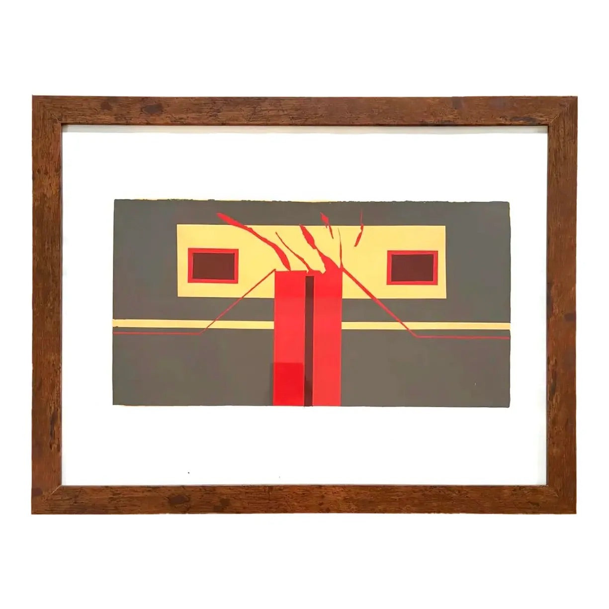 Barbara Beck 1971 Screenprint, 26 x 20 Inches, Framed, Unsigned