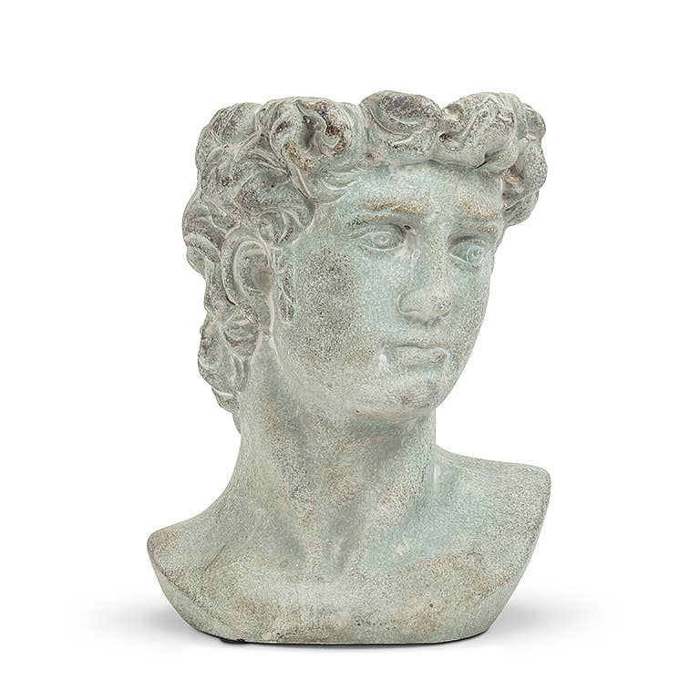 Abbott - Male Head Planter-9" H