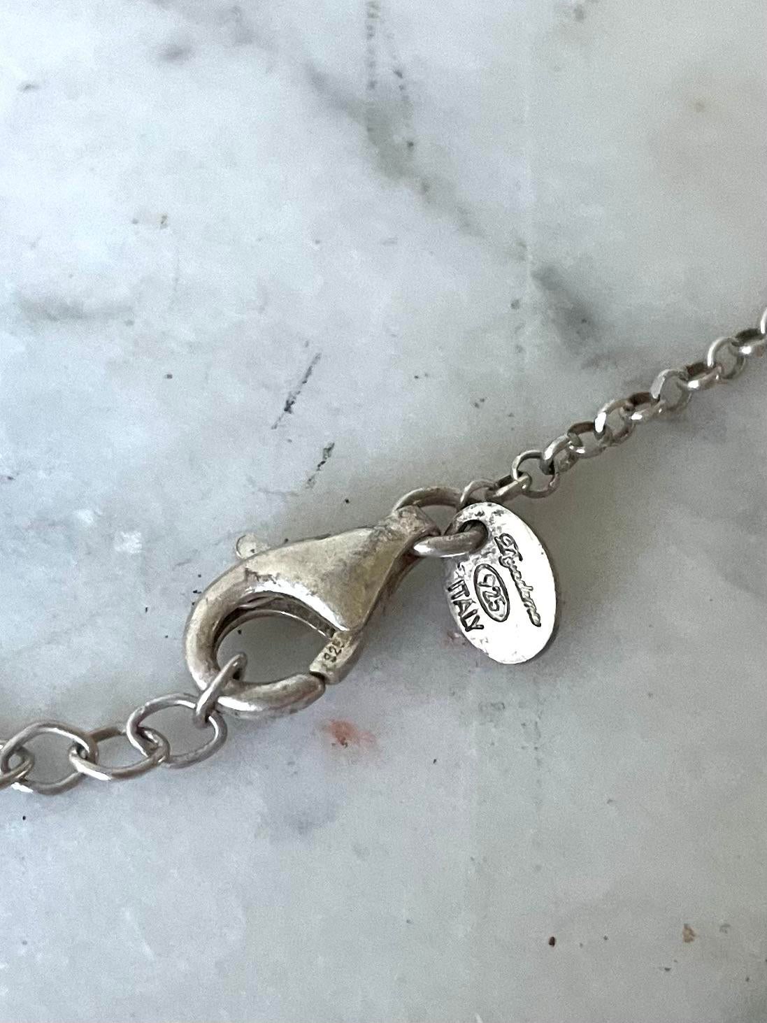 Dyadema Sterling Silver Italy Chain Necklace
