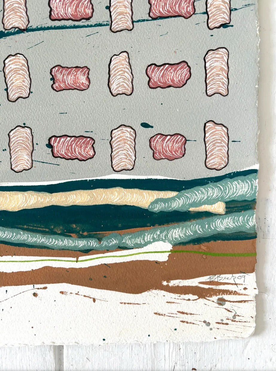 Barbara Beck 2009 Pintura abstracta en acuarela sobre papel