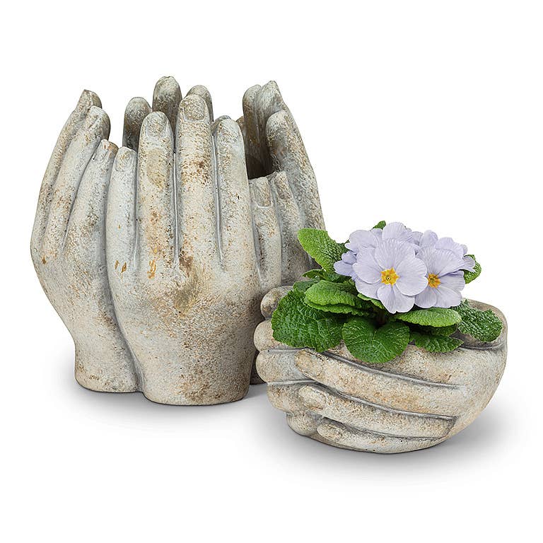 Abbott - Cupping Hands Planter-5.5" W
