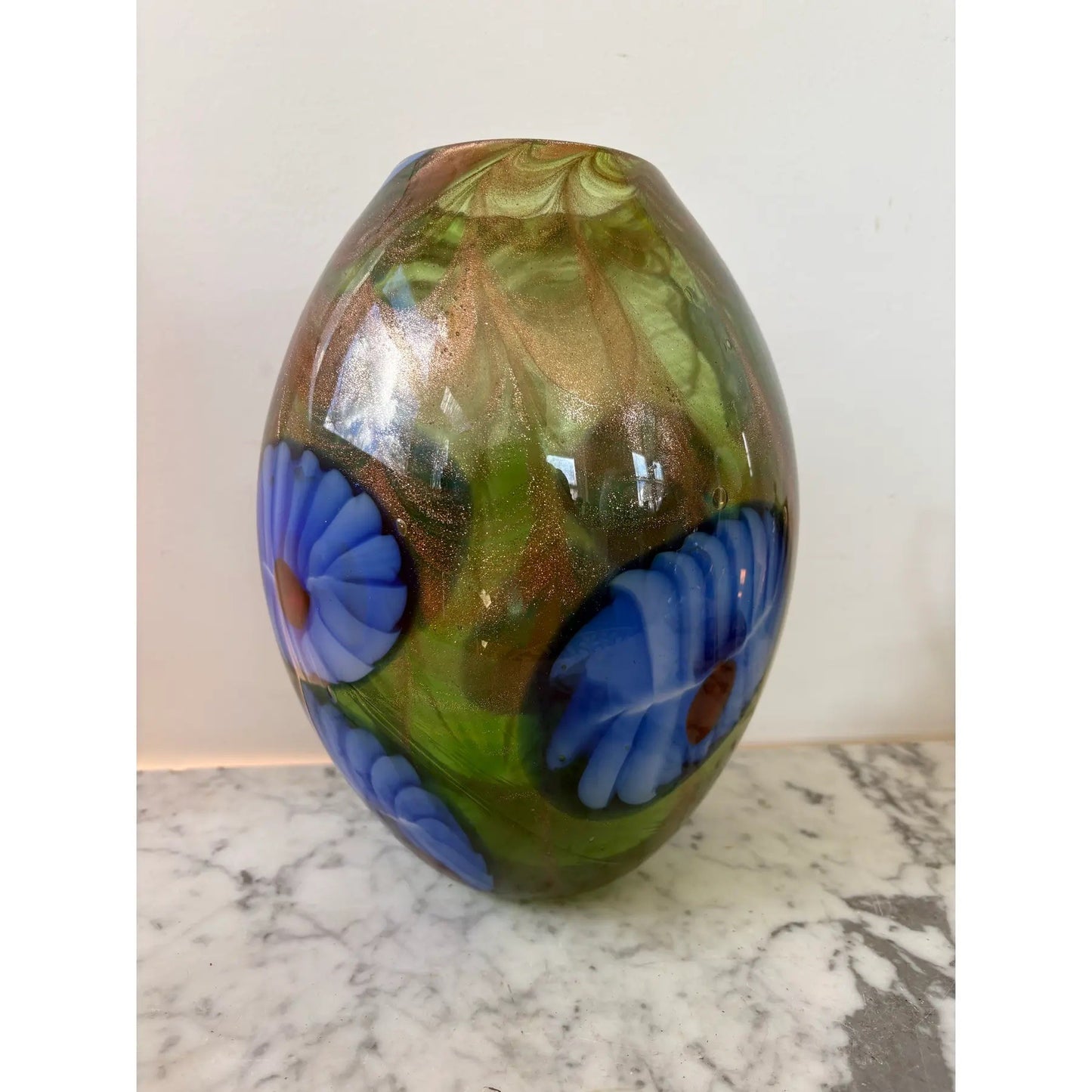 Vintage Art Glass Large Vase