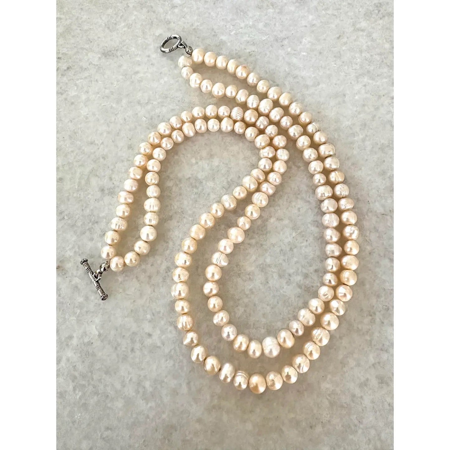 Vintage Double Strand Freshwater Pearl Necklace