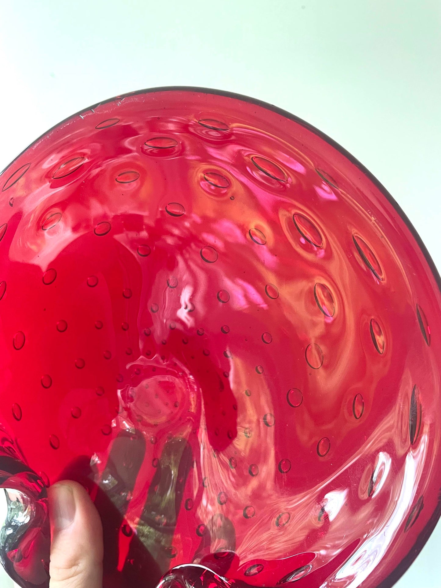 Mid Century Modern Murano Glass Ashtray, by Seguso