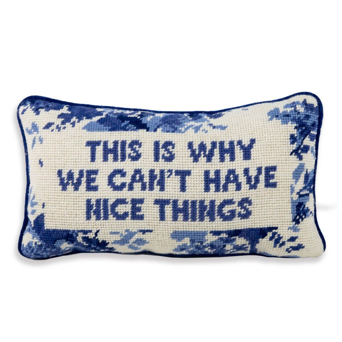 Furbish Studio Needlepoint Pillow - Thumbnail 2