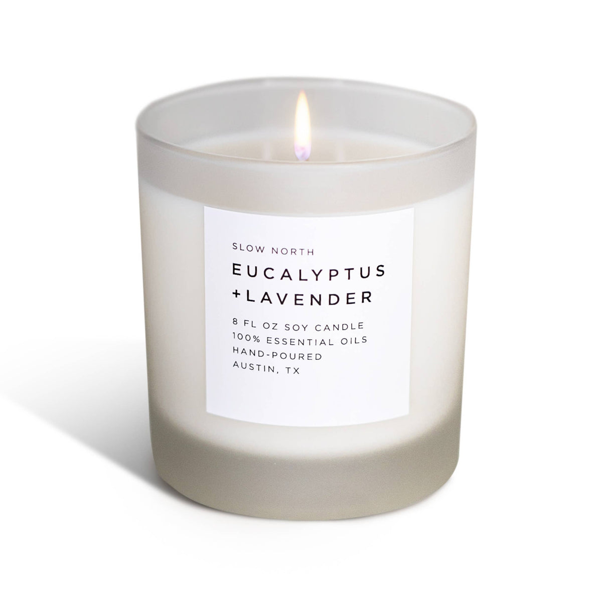 Slow North - Eucalyptus + Lavender Frosted Candle