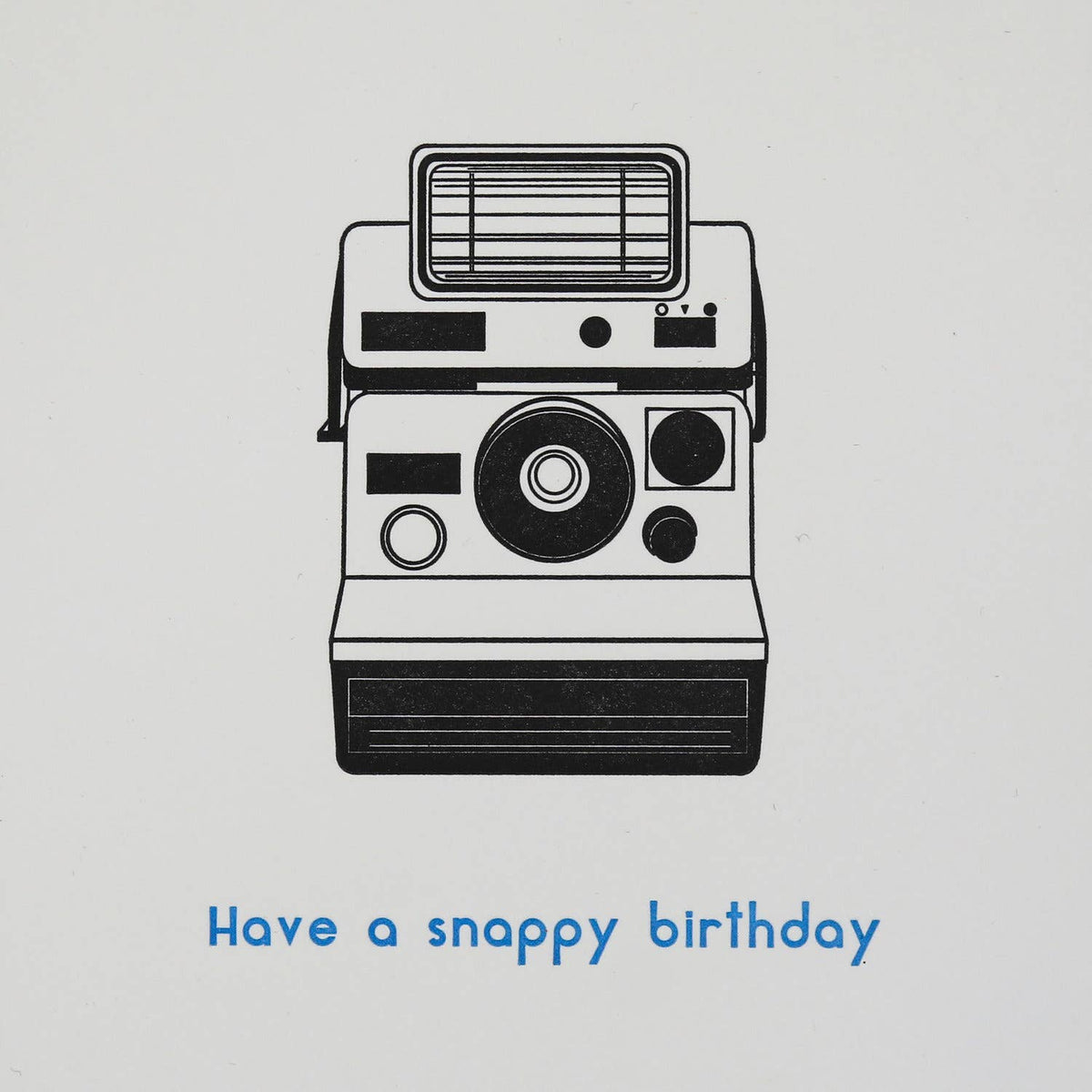 AQBF - Camera Birthday - Letterpress Birthday Card
