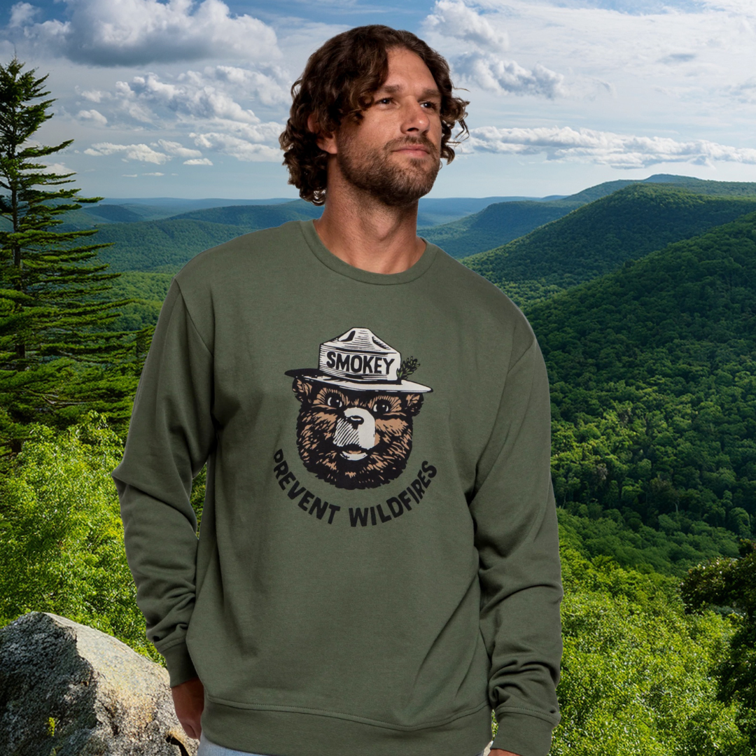 Landmark Project - Smokey Retro Unisex Sweatshirt: Conifer