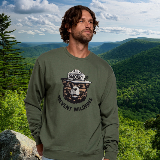 Landmark Project - Smokey Retro Unisex Sweatshirt: Conifer