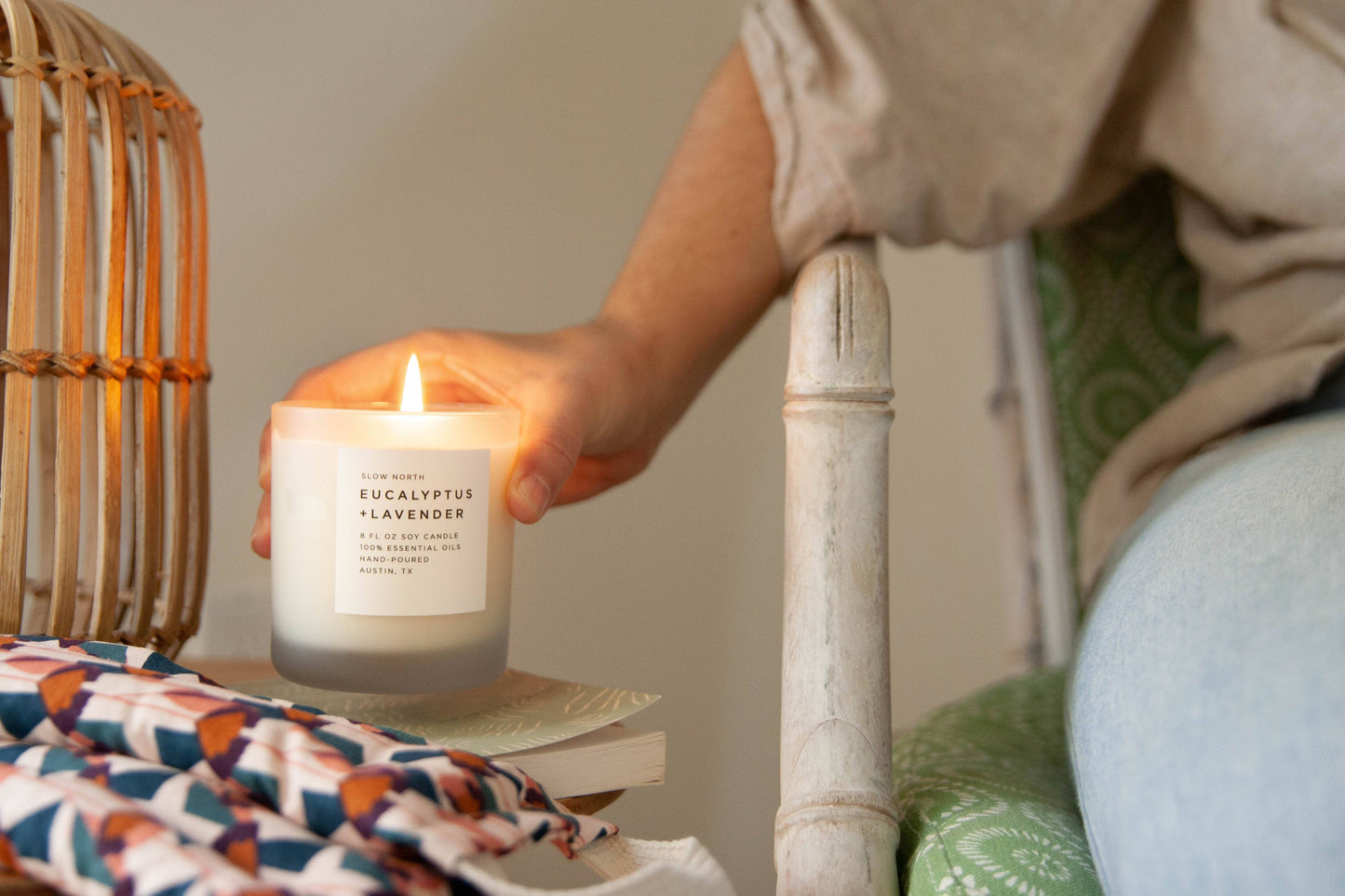 Slow North - Eucalyptus + Candle - 100% Essential Oils